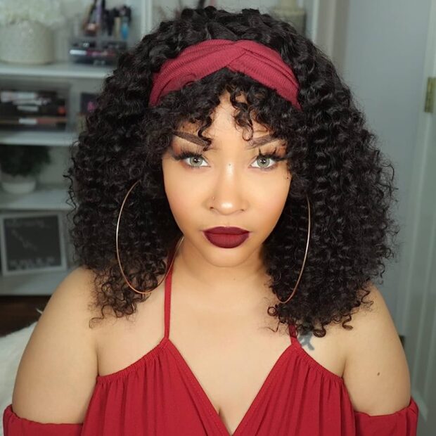 short headband wigs